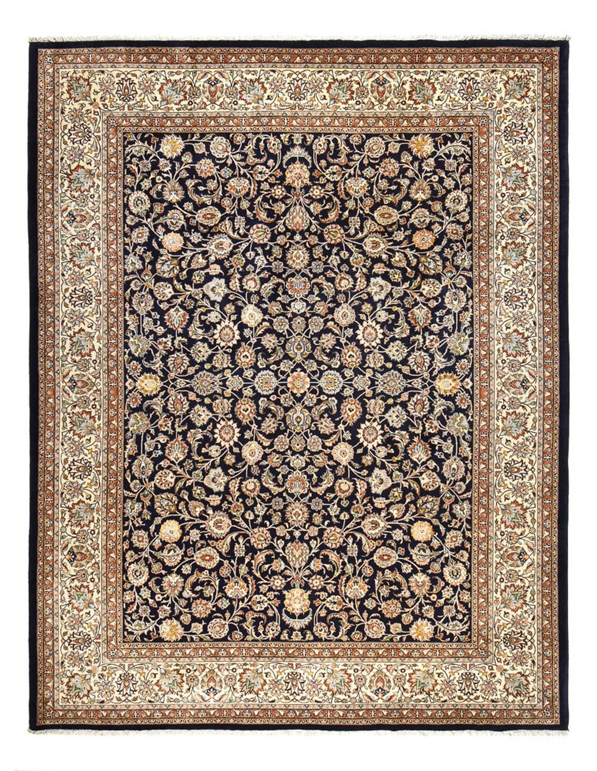 Tapis persan - Classique - Royal - 396 x 300 cm - bleu foncé