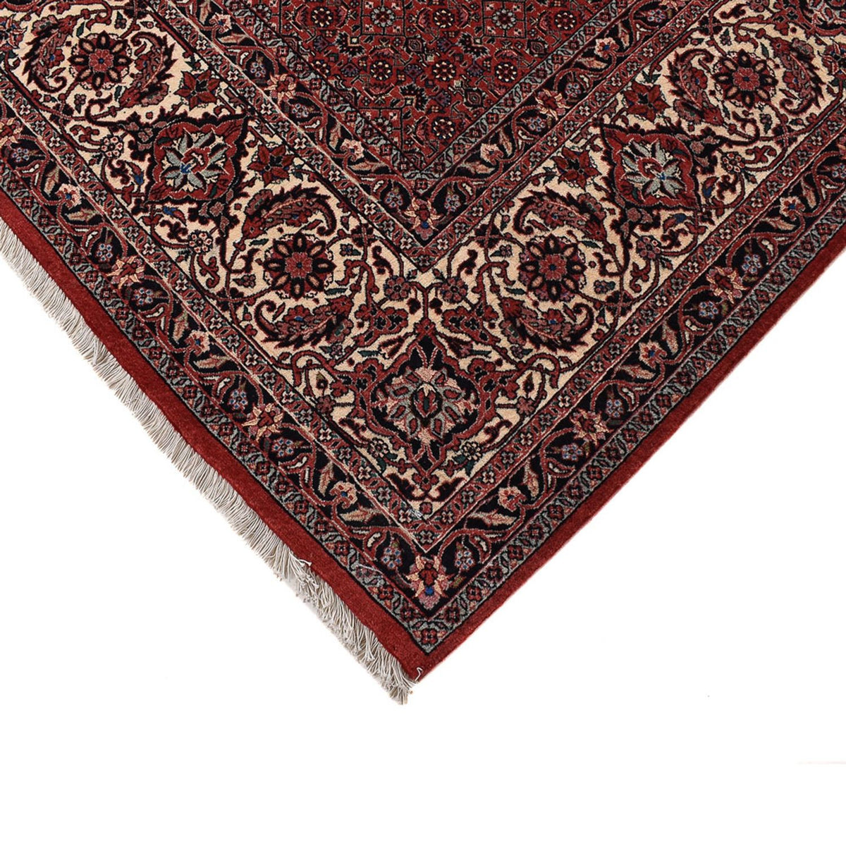 Tapis persan - Bidjar - 392 x 300 cm - rouge bordeaux