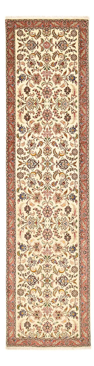 Tapis de couloir Tapis persan - Tabriz - Royal - 286 x 70 cm - beige