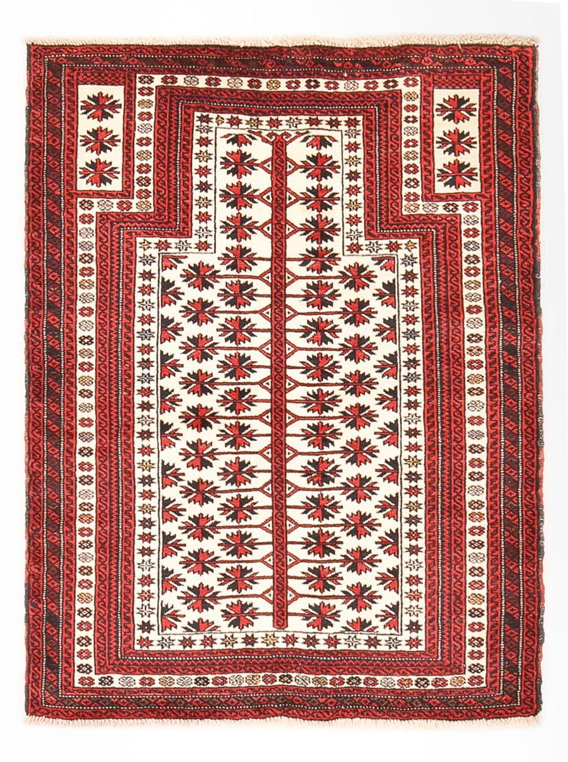 Tapis Belutsch - 128 x 100 cm - multicolore