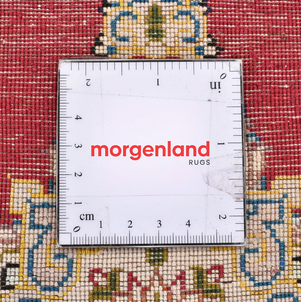 Tapis Gabbeh - Persan Kashkuli - 40 x 40 cm - rouge