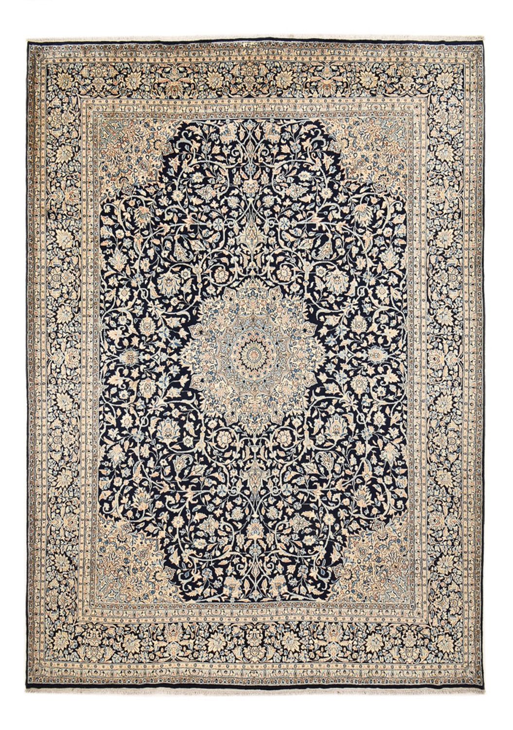 Tapis persan - Royal - 420 x 300 cm - bleu foncé
