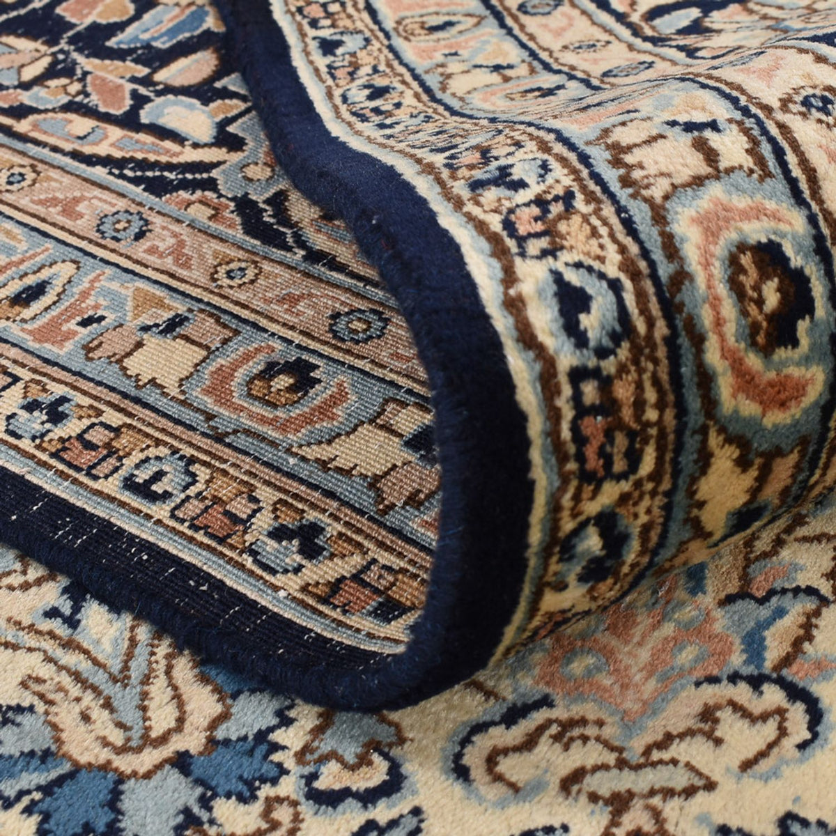 Tapis persan - Royal - 420 x 300 cm - bleu foncé