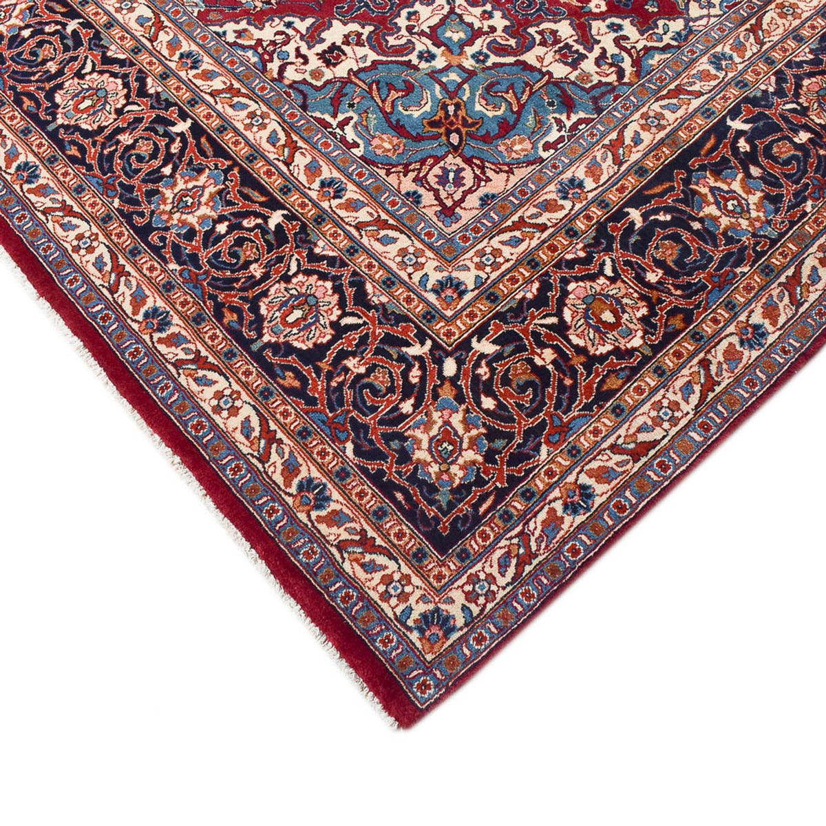 Tapis persan - Keshan - 340 x 245 cm - rouge foncé