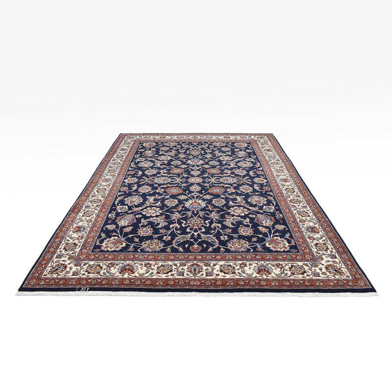 Tapis persan - Classique - Royal - 342 x 243 cm - bleu foncé