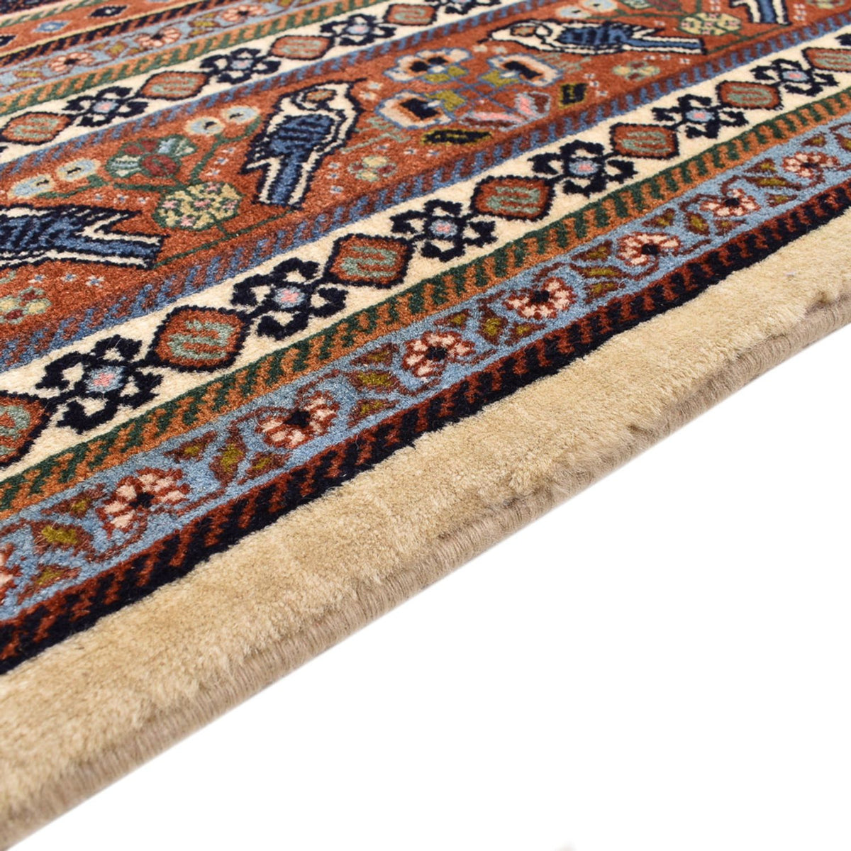 Tapis Gabbeh - Persan Kashkuli - 295 x 205 cm - beige