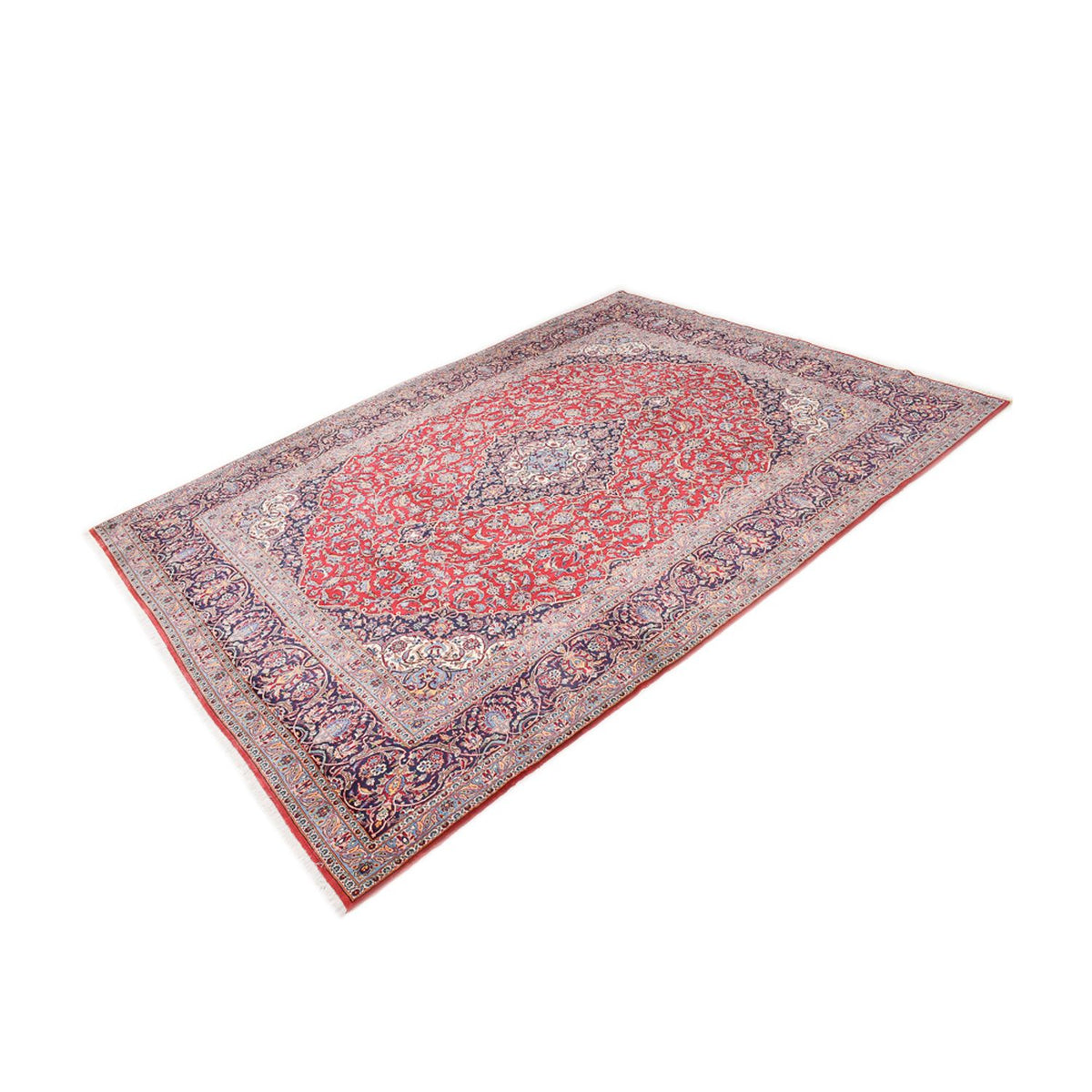Tapis persan - Keshan - 414 x 300 cm - rouge