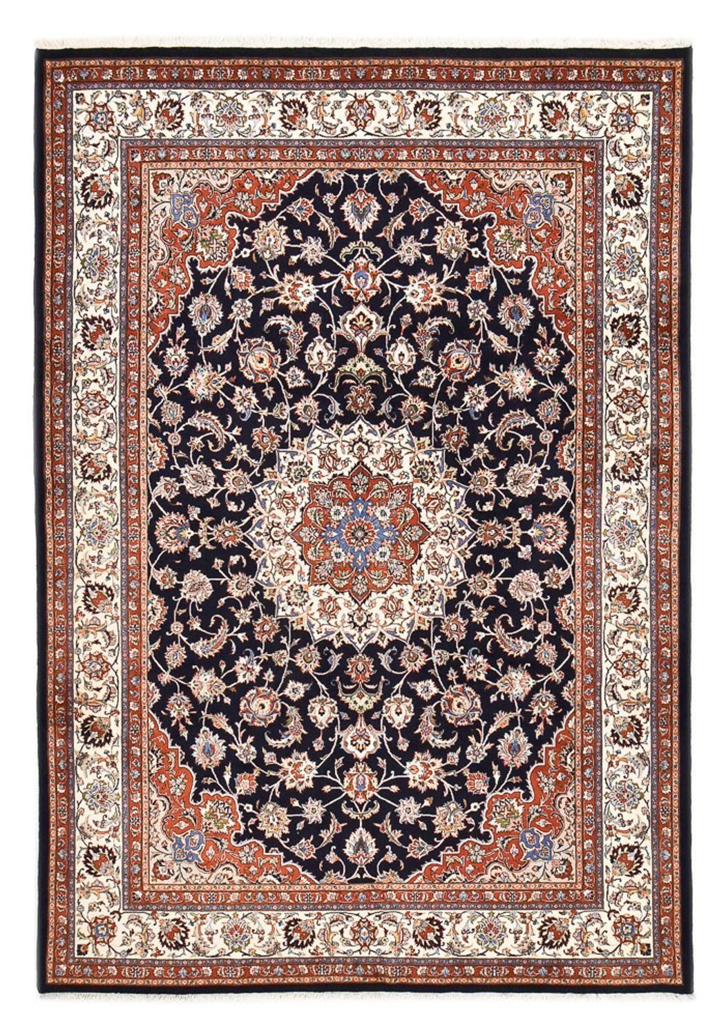 Tapis persan - Classique - Royal - 353 x 248 cm - rouge foncé
