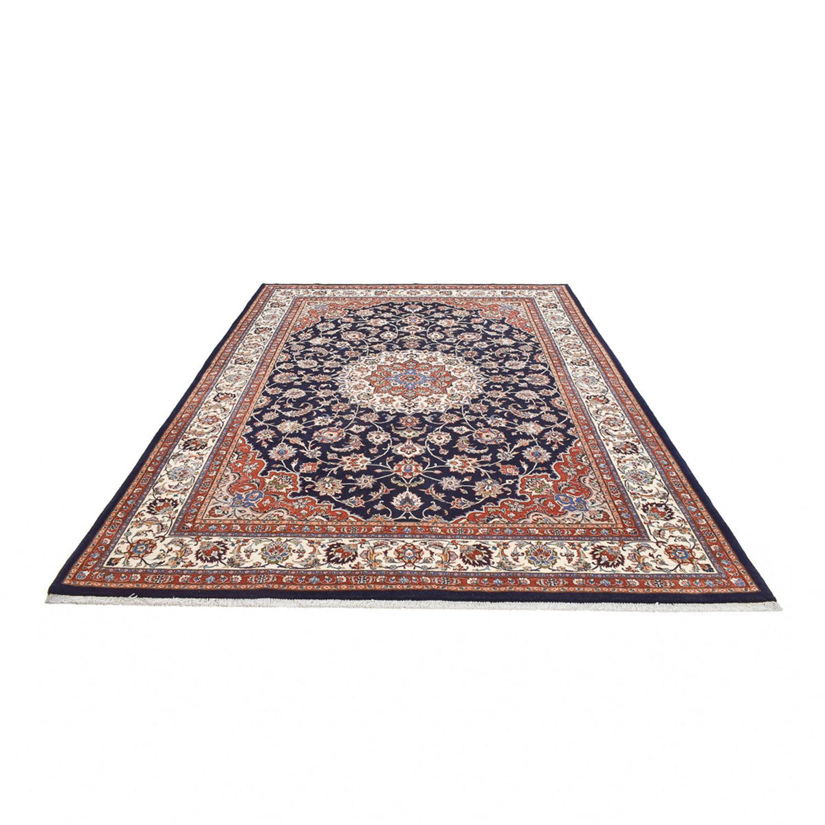 Tapis persan - Classique - Royal - 353 x 248 cm - rouge foncé
