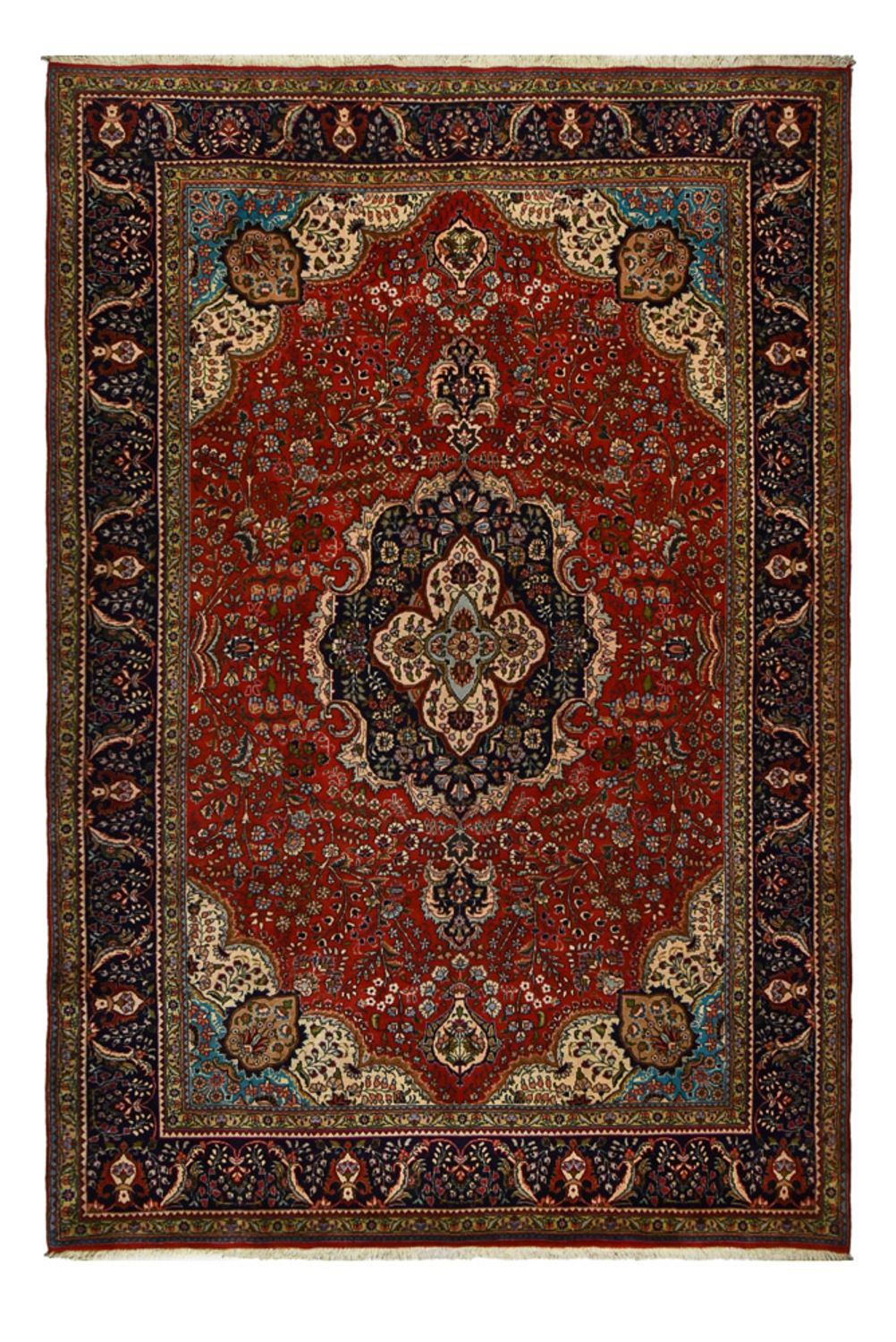 Tapis persan - Tabriz - Royal - 302 x 205 cm - rouge