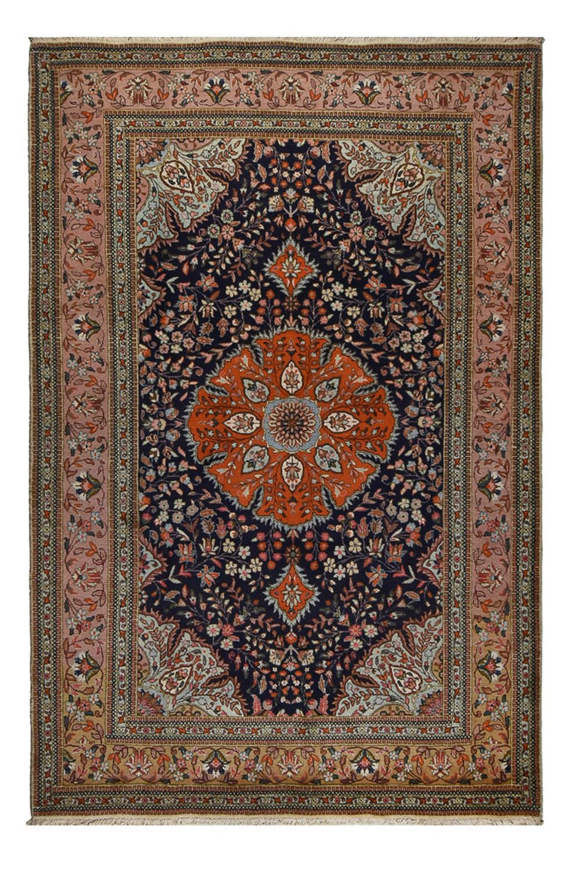Tapis persan - Classique - 307 x 205 cm - bleu foncé