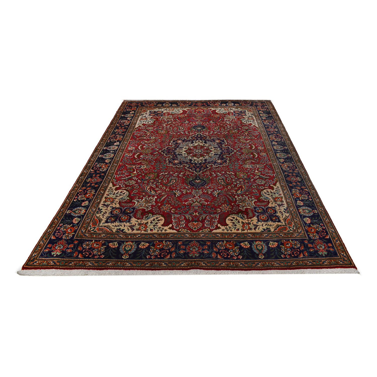 Tapis persan - Tabriz - 290 x 203 cm - rouge bordeaux