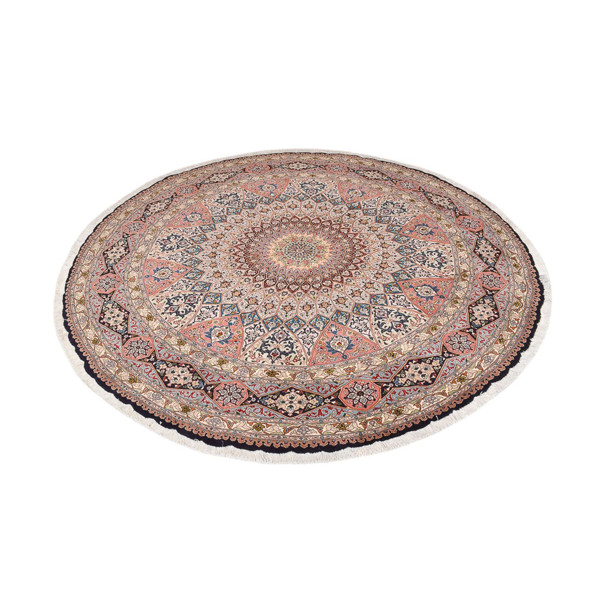 Tapis persan - Tabriz - Royal ronde  - 250 x 250 cm - multicolore