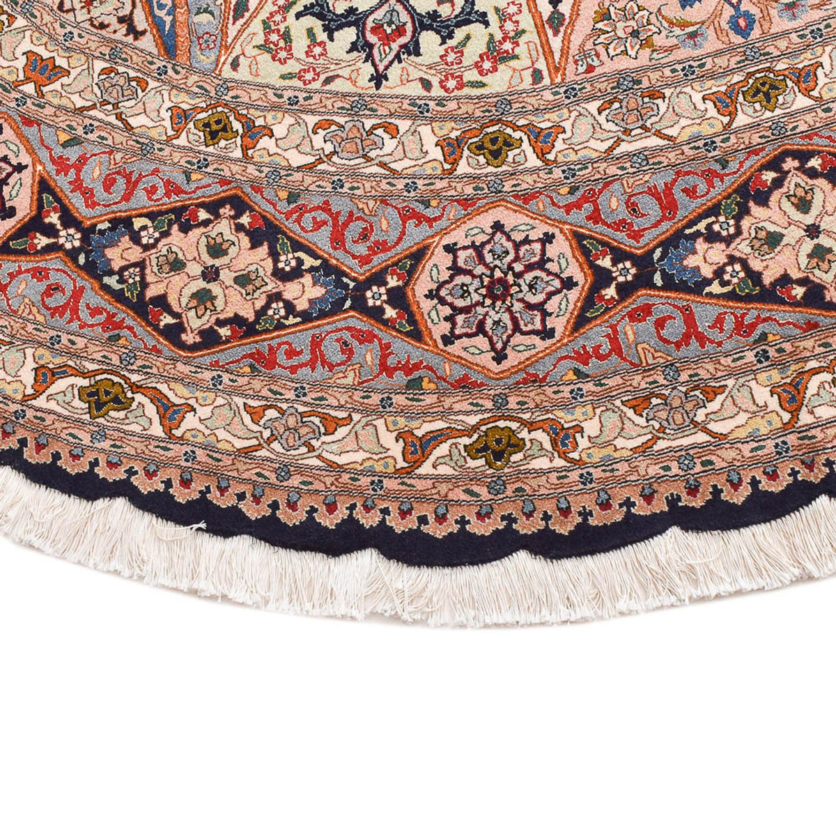 Tapis persan - Tabriz - Royal ronde  - 250 x 250 cm - rouge clair