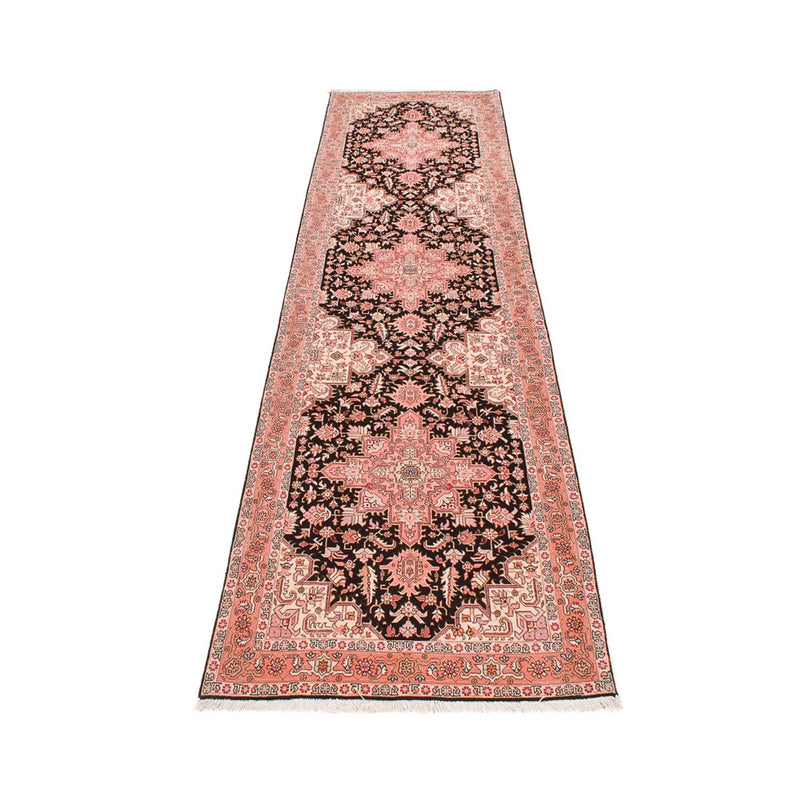 Tapis de couloir Tapis persan - Tabriz - Royal - 352 x 90 cm - rouge clair