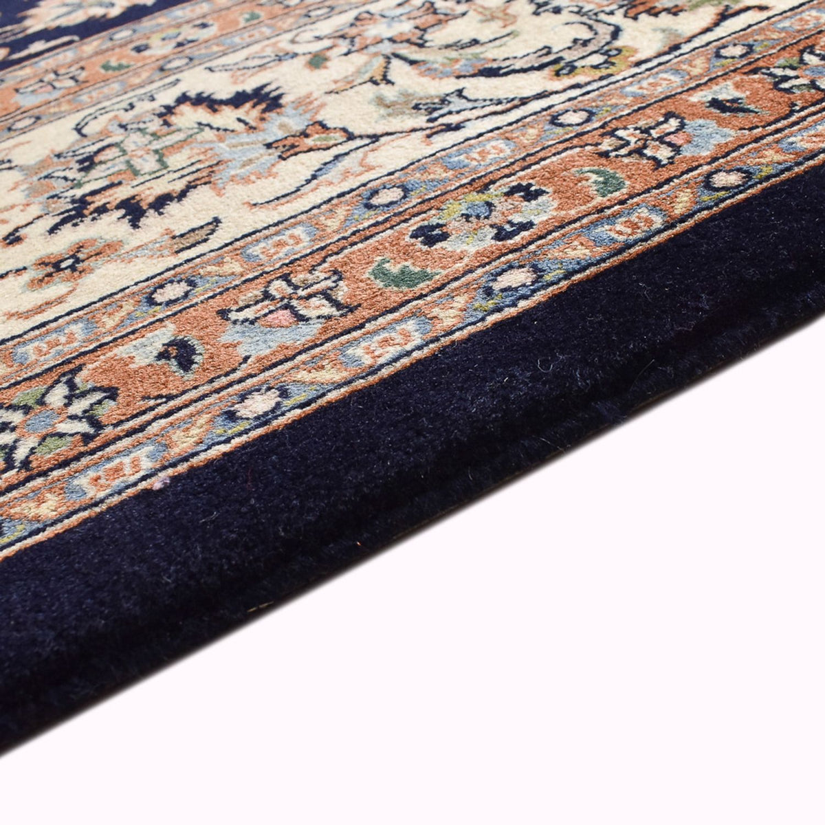 Tapis persan - Classique - Royal - 333 x 248 cm - bleu foncé