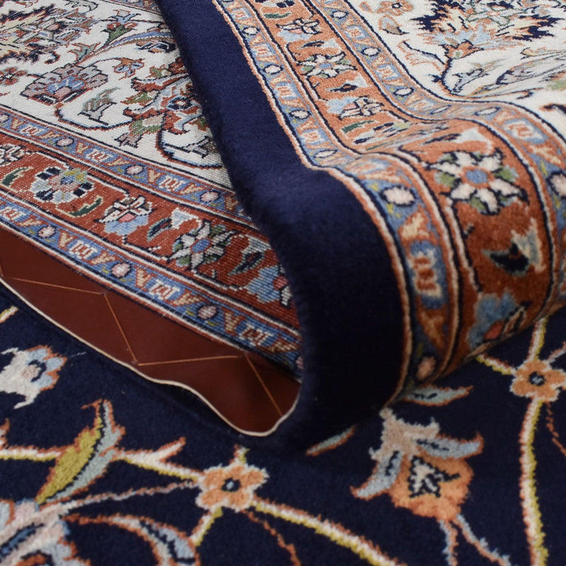 Tapis persan - Classique - Royal - 333 x 248 cm - bleu foncé