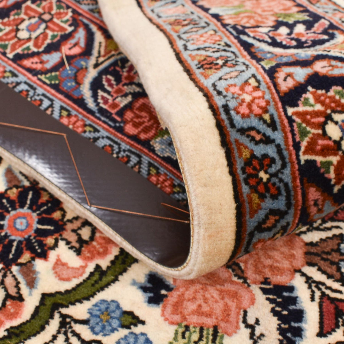 Tapis de couloir Tapis persan - Bidjar - 322 x 74 cm - beige foncé