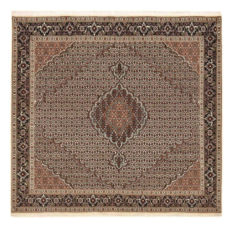 Tapis persan - Tabriz - Royal carré  - 202 x 200 cm - marron