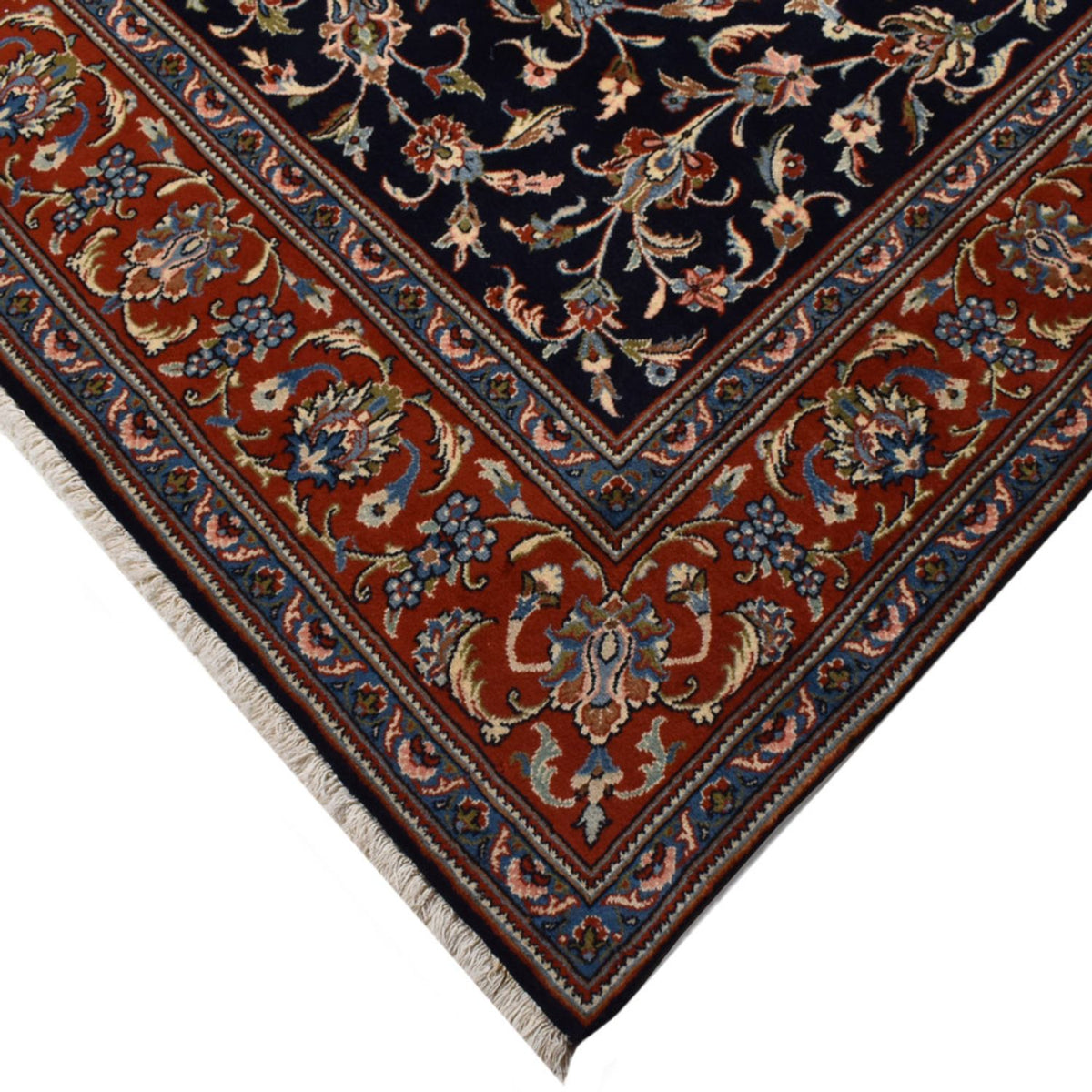 Tapis persan - Classique - 265 x 201 cm - bleu foncé