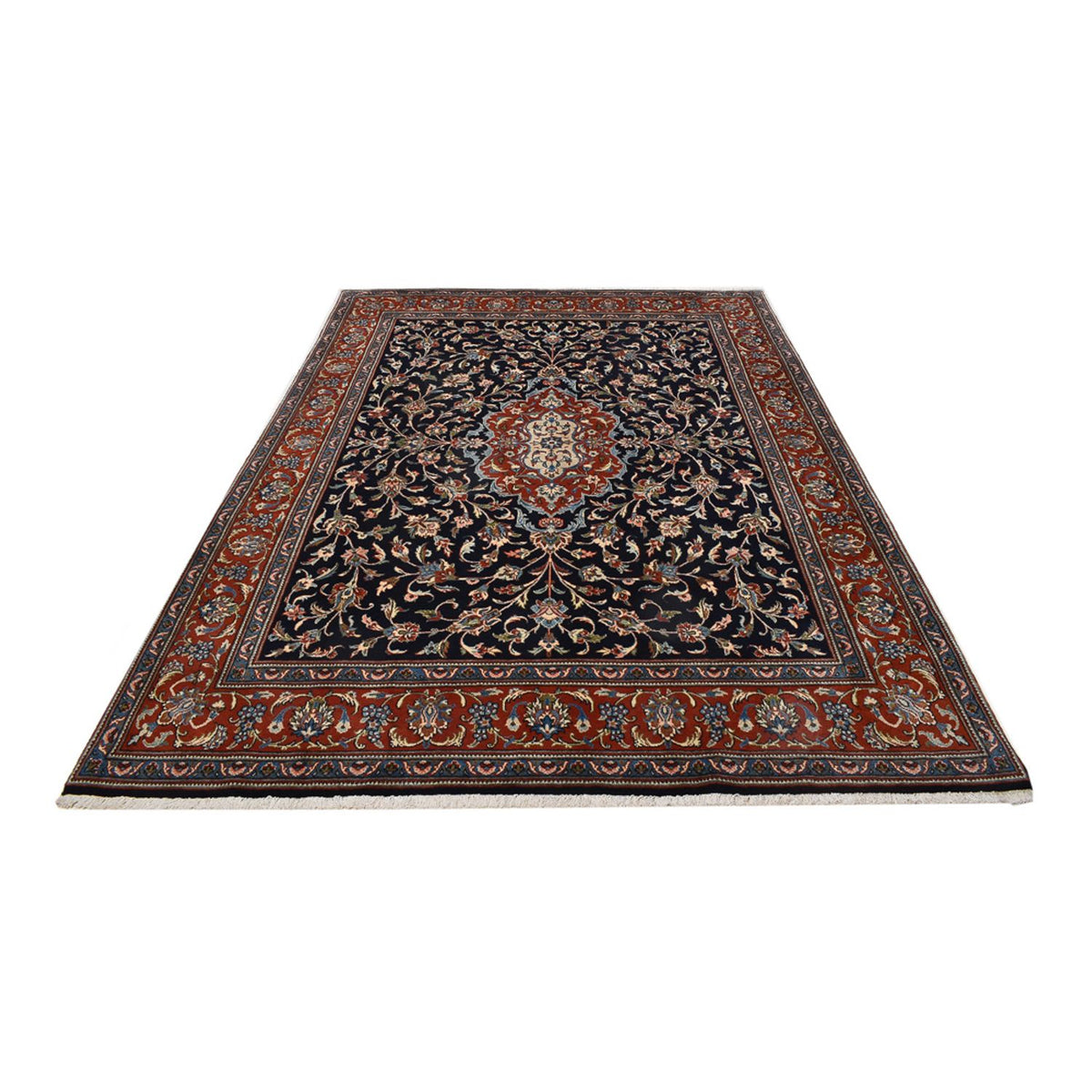 Tapis persan - Classique - 265 x 201 cm - bleu foncé