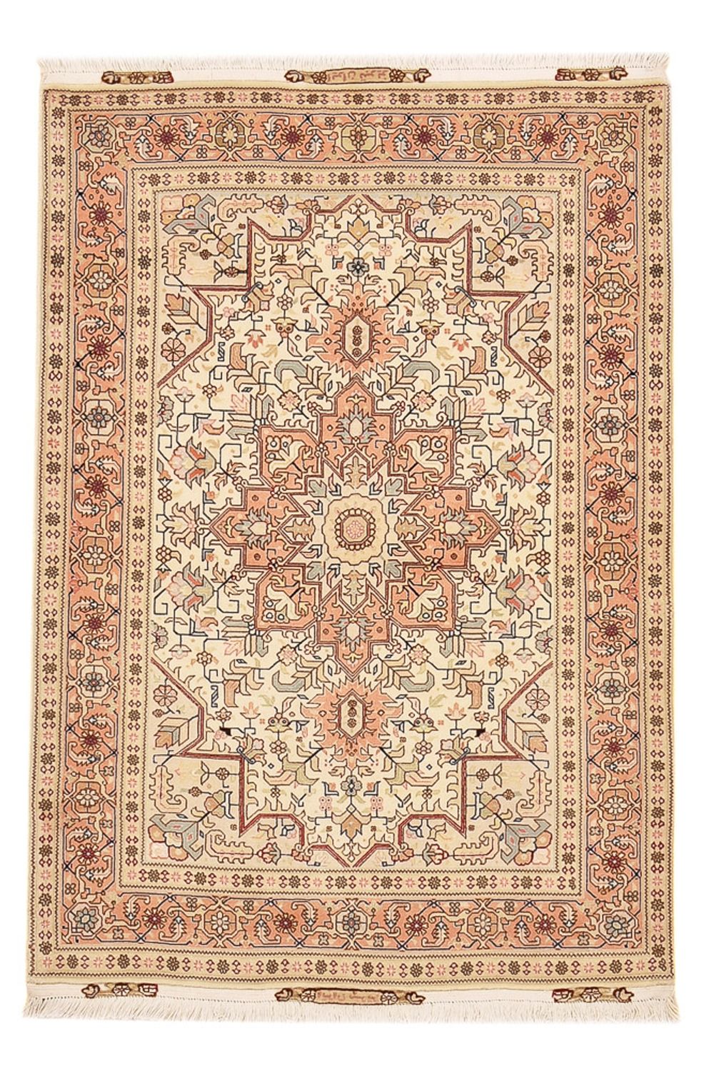 Tapis persan - Tabriz - Royal - 151 x 106 cm - beige clair