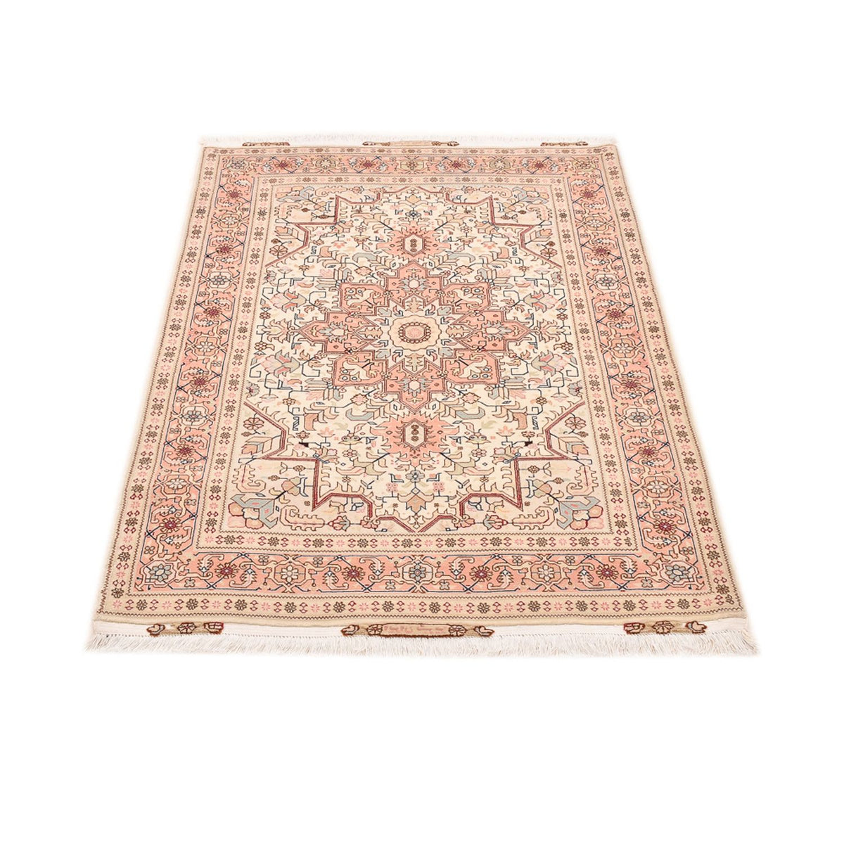 Tapis persan - Tabriz - Royal - 151 x 106 cm - beige clair