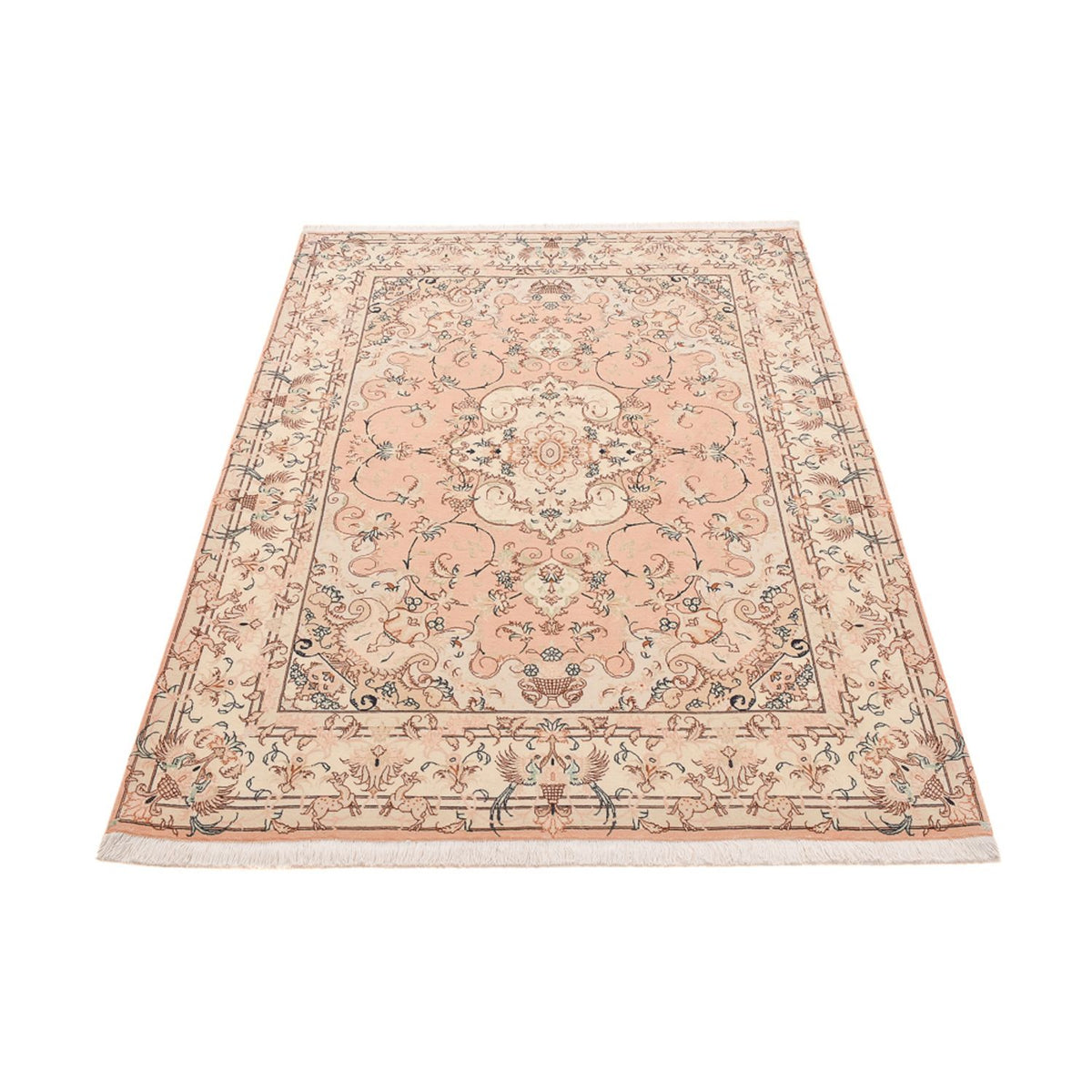 Tapis persan - Tabriz - Royal - 203 x 153 cm - caramel