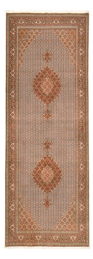 Tapis de couloir Tapis persan - Tabriz - Royal - 405 x 153 cm - rouille