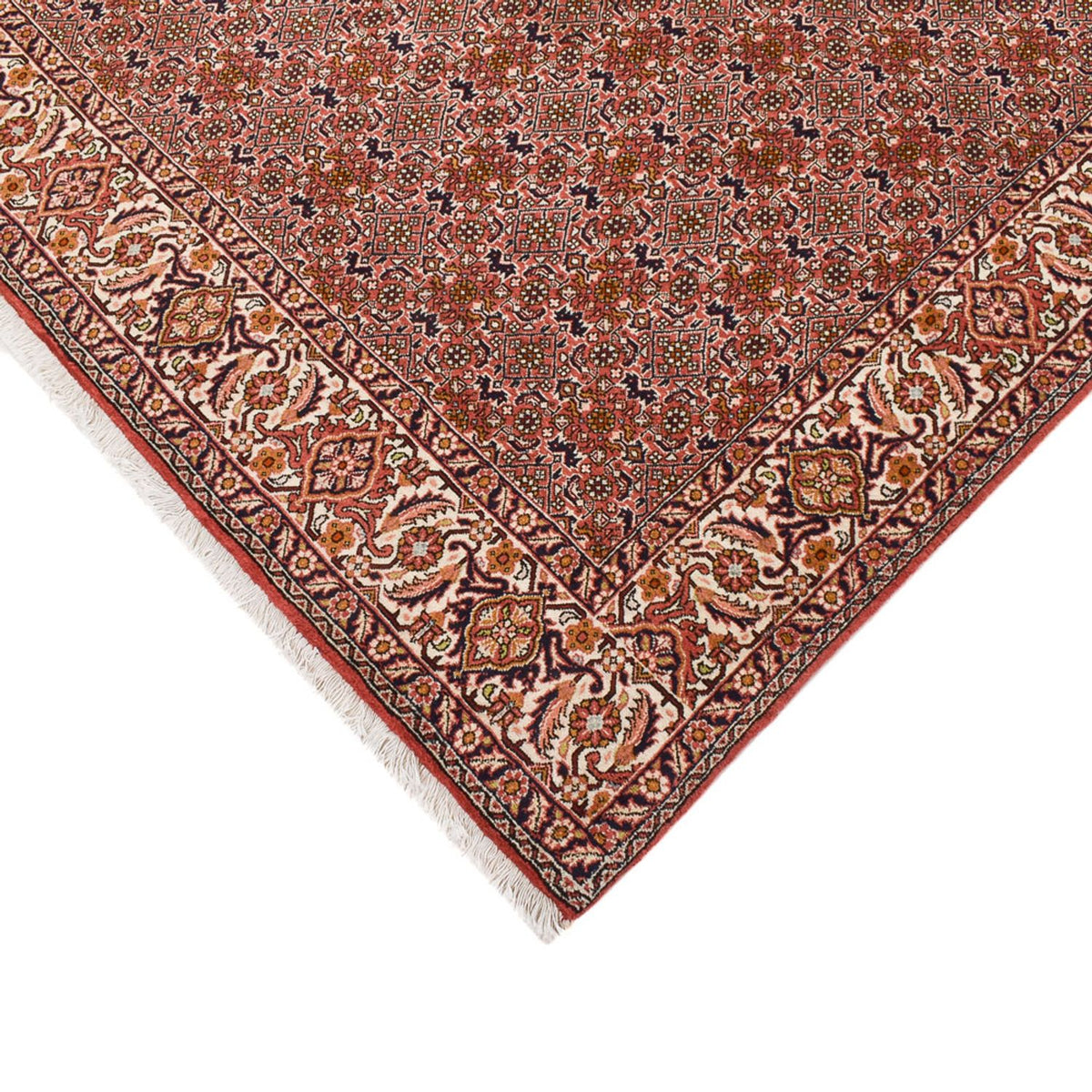 Tapis de couloir Tapis persan - Bidjar - 398 x 200 cm - rouille