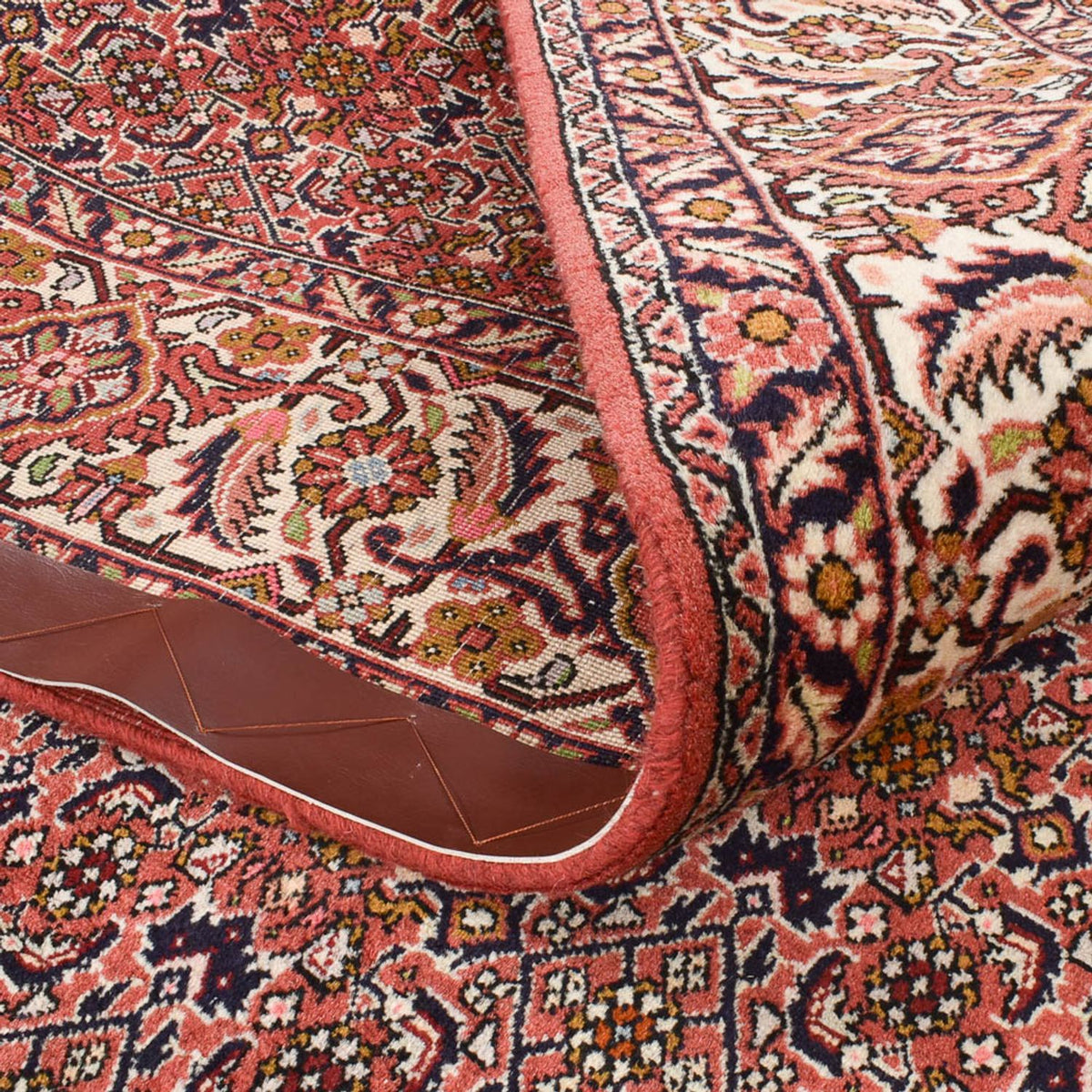 Tapis de couloir Tapis persan - Bidjar - 398 x 200 cm - rouille