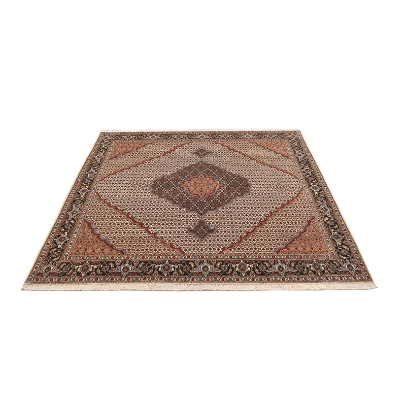 Tapis persan - Tabriz - Royal carré  - 203 x 195 cm - beige foncé
