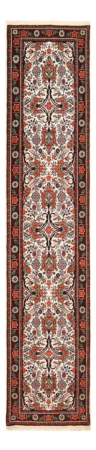 Tapis de couloir Tapis persan - Bidjar - 314 x 70 cm - beige