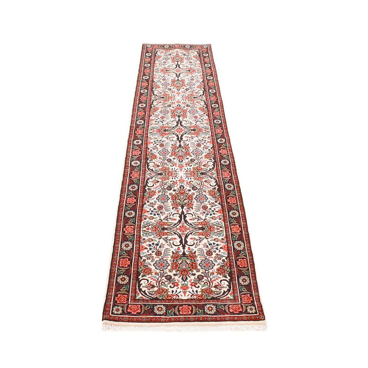 Tapis de couloir Tapis persan - Bidjar - 314 x 70 cm - beige