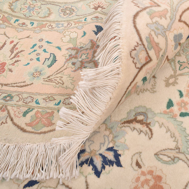 Tapis persan - Tabriz - Royal ronde  - 200 x 200 cm - sable