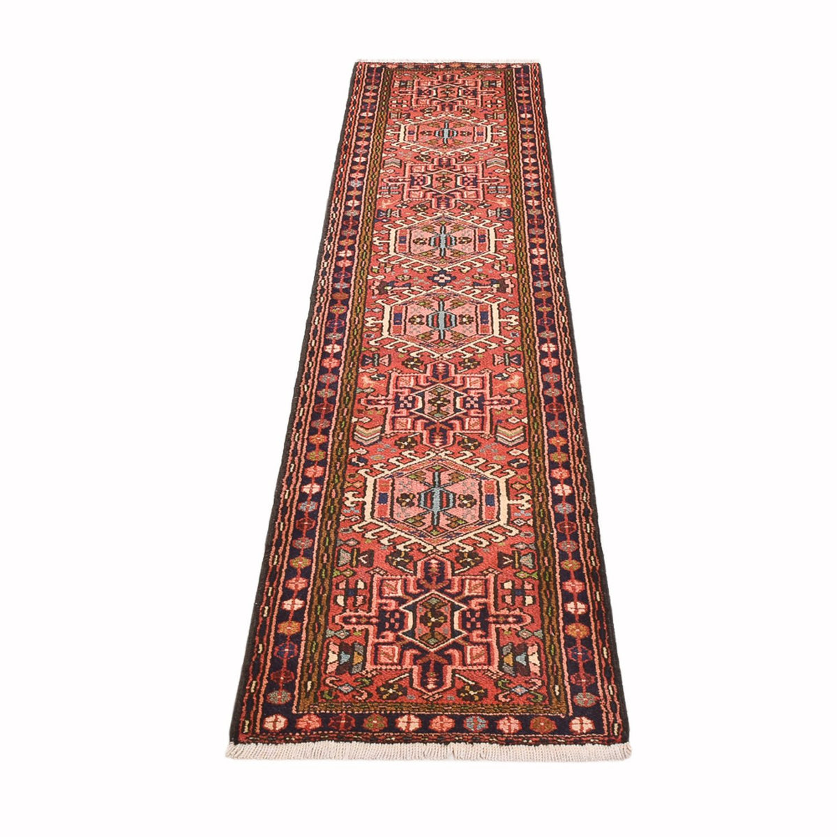 Tapis de couloir Tapis persan - Nomadic - 295 x 63 cm - rouge clair