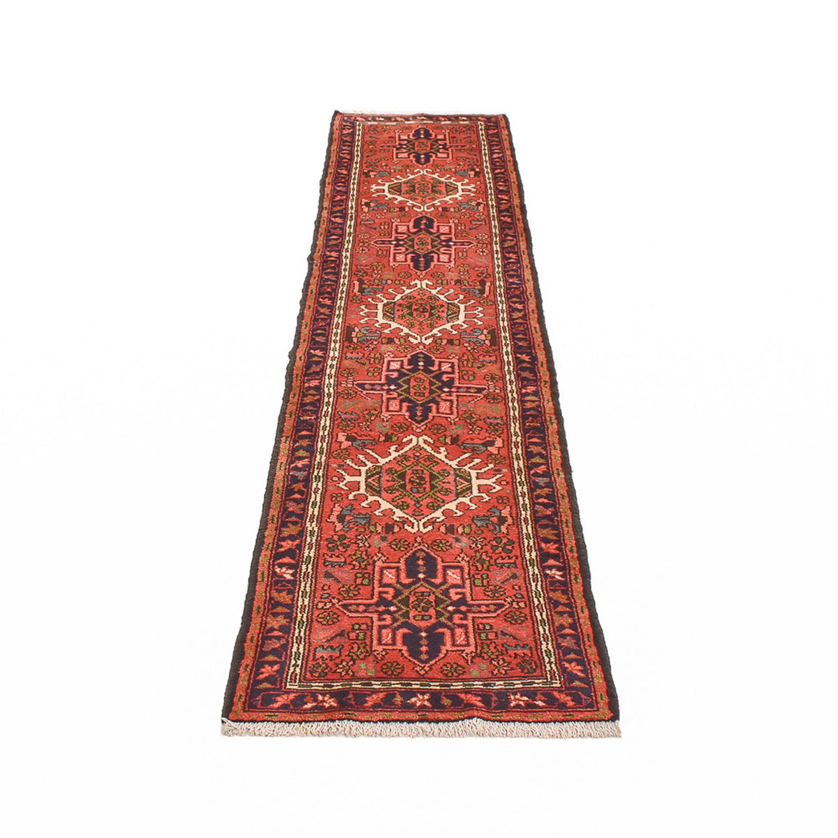 Tapis de couloir Tapis persan - Nomadic - 290 x 68 cm - rouge clair