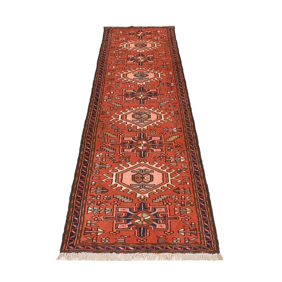 Tapis de couloir Tapis persan - Nomadic - 288 x 75 cm - rouge clair