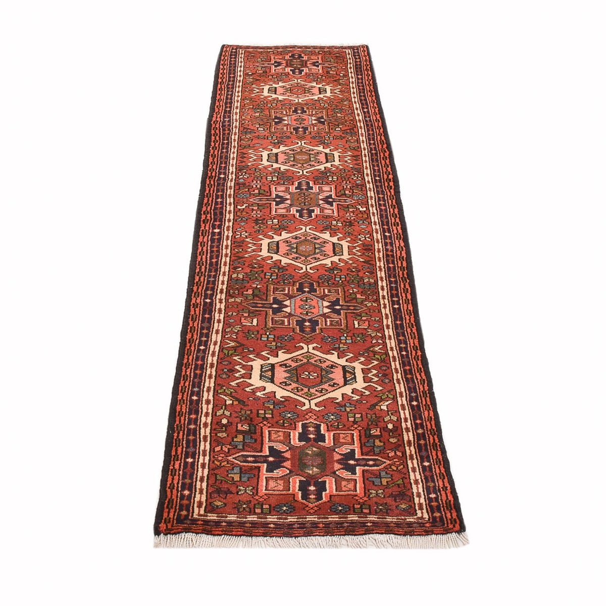 Tapis de couloir Tapis persan - Nomadic - 294 x 68 cm - rouge