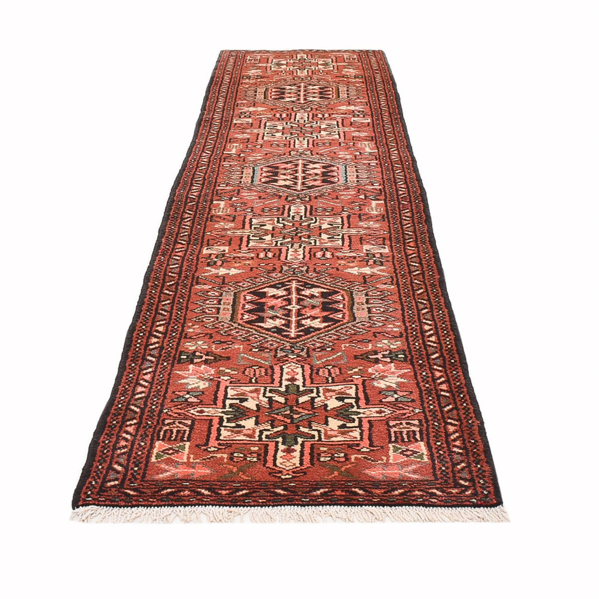 Tapis de couloir Tapis persan - Nomadic - 290 x 62 cm - rouge clair