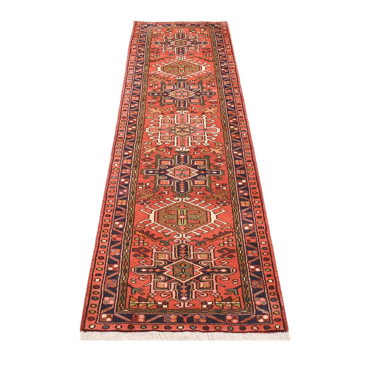 Tapis de couloir Tapis persan - Nomadic - 274 x 67 cm - rouge