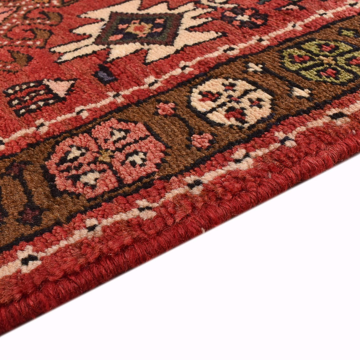 Tapis de couloir Tapis persan - Nomadic - 302 x 69 cm - rouille