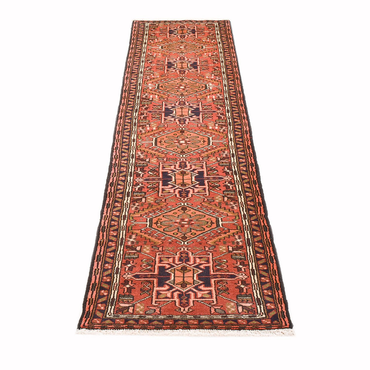 Tapis de couloir Tapis persan - Nomadic - 285 x 69 cm - rouge clair