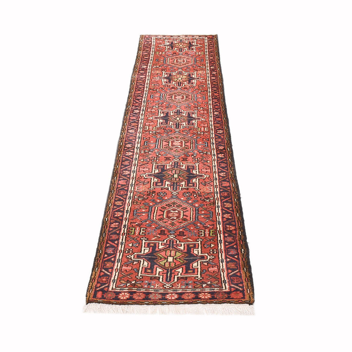 Tapis de couloir Tapis persan - Nomadic - 288 x 68 cm - rouge clair