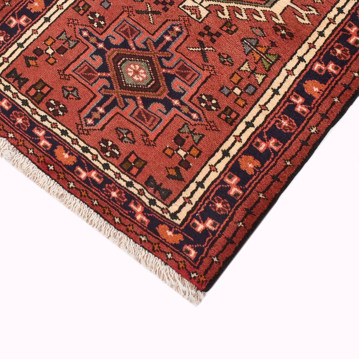 Tapis de couloir Tapis persan - Nomadic - 297 x 70 cm - rouge clair