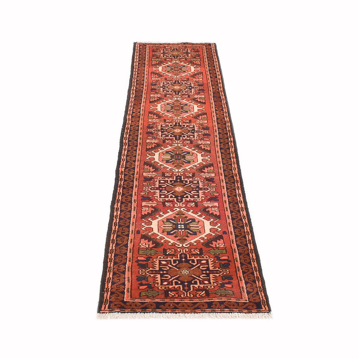 Tapis de couloir Tapis persan - Nomadic - 286 x 68 cm - rouge clair