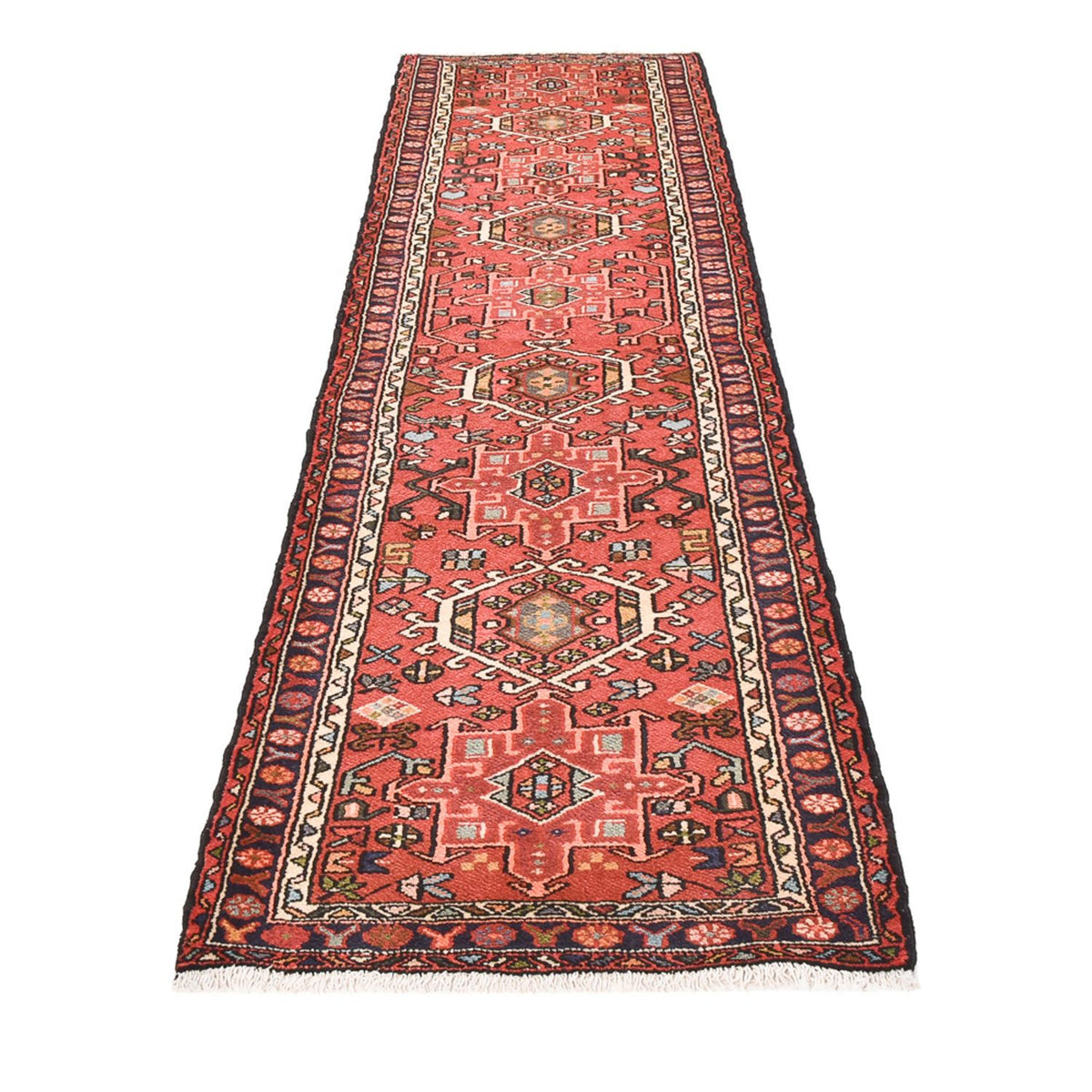 Tapis de couloir Tapis persan - Nomadic - 290 x 77 cm - rouge clair