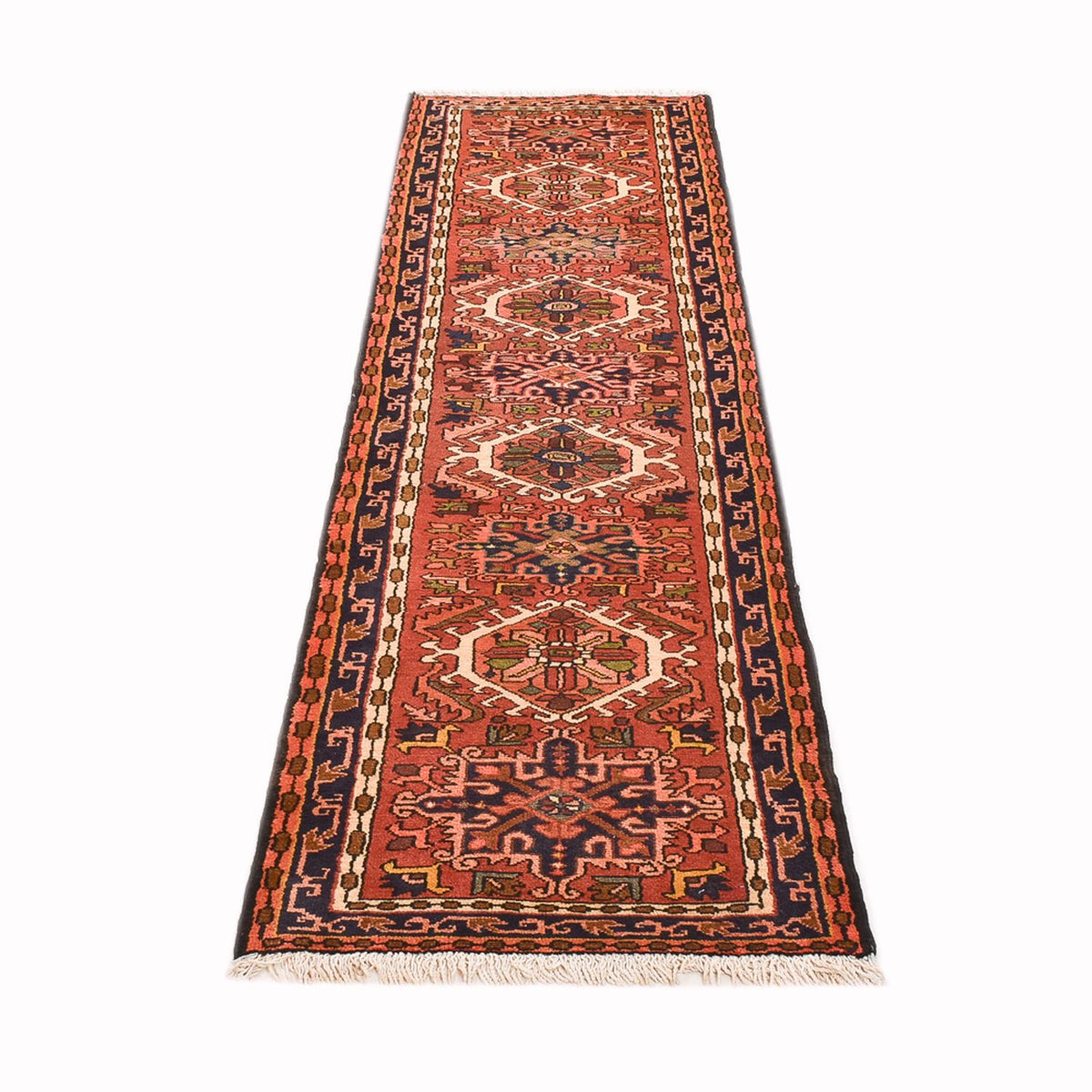 Tapis de couloir Tapis persan - Nomadic - 282 x 73 cm - rouge clair