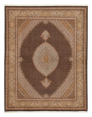 Tapis persan - Tabriz - Royal - 250 x 202 cm - marron foncé