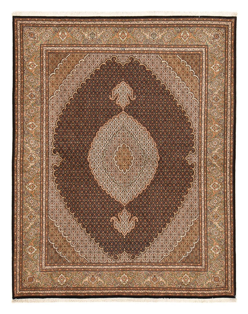 Tapis persan - Tabriz - Royal - 250 x 202 cm - marron foncé